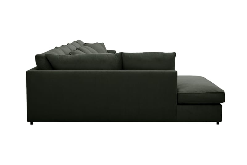 Rossita Lyx 6-sits Högervänd U-formad Extra djup Soffa med Divan och Schäslong i Manchester - Mörkgrön - Products - Möbler - Soffa - U-soffa