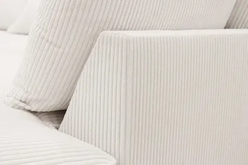 Rossita Lyx 6-sits Vänstervänd U-formad Extra djup Soffa med Divan och Schäslong i Manchester - Naturvit - Products - Möbler - Soffa - U-soffa