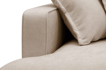 Rossita Lyx 6-sits Vänstervänd U-formad Extra djup Soffa med Divan och Schäslong i Tyg - Ljusbrun - Products - Möbler - Soffa - U-soffa