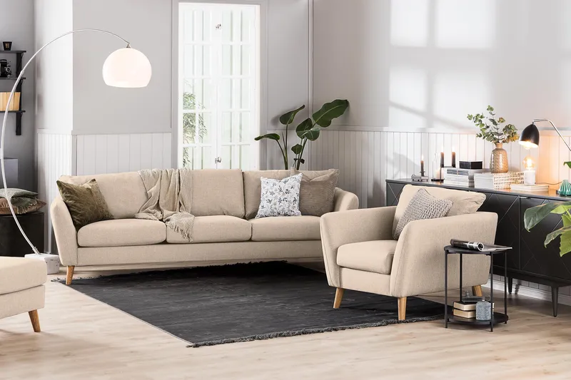 Trend 2-sits Tygsoffa - Beige - Products - Möbler - Soffa - 2 sits soffa