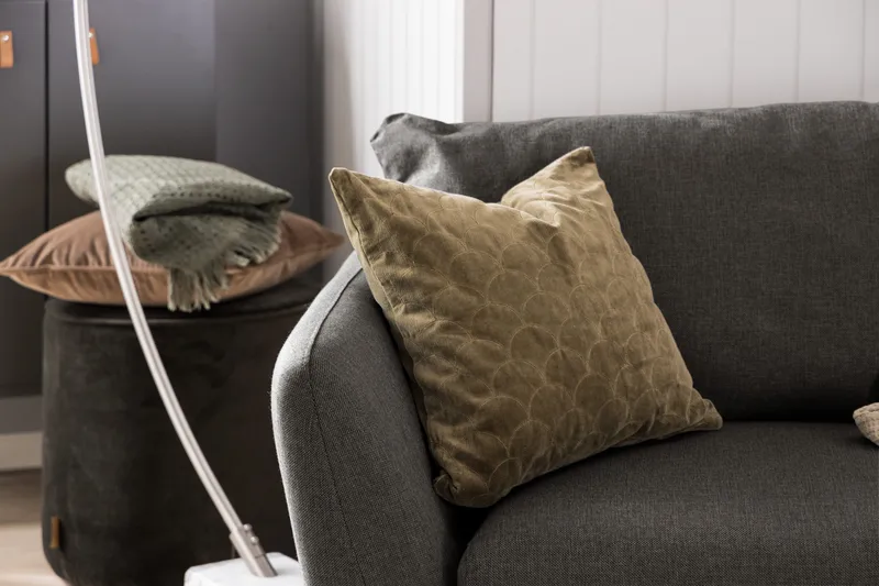 Trend 3-sits Tygsoffa - Svart - Products - Möbler - Soffa - 3 sits soffa
