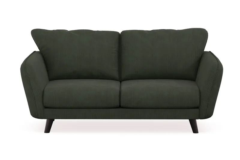 Trend Lyx 2-sits Manchestersoffa, Mörkgrön