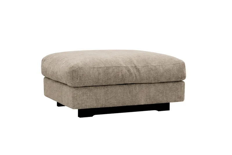 Valencia Soffgrupp Extra Djup 5-sits Soffa + Fotpall i Chenille - Brun - Products - Möbler - Soffa - Hörnsoffa