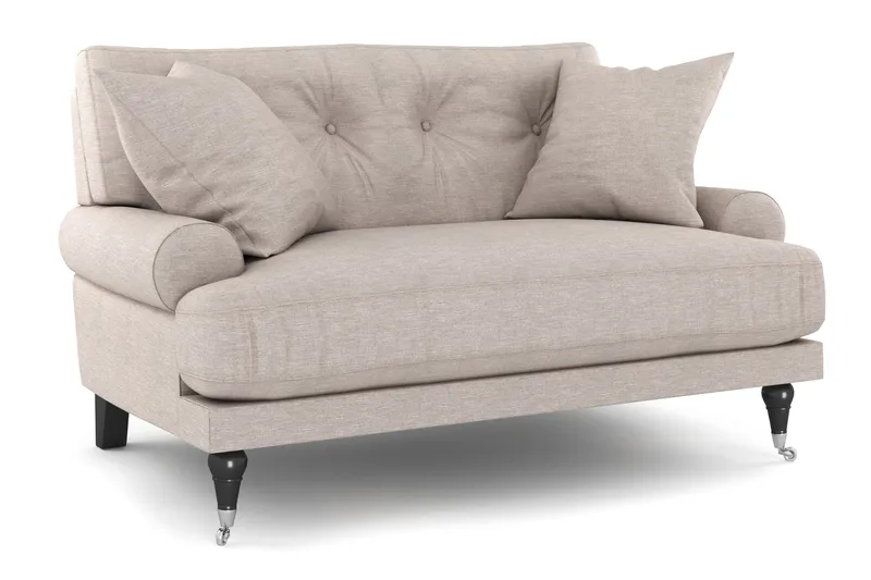 Andrew Loveseat - Beige/Krom - Products - Möbler - Fåtölj & stolar - Fåtölj