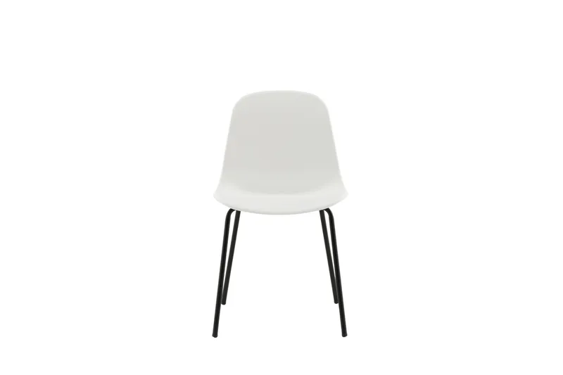 Arctic Matstol - Vit/Svart - Products - Möbler - Fåtölj & stolar - Matstol & köksstol