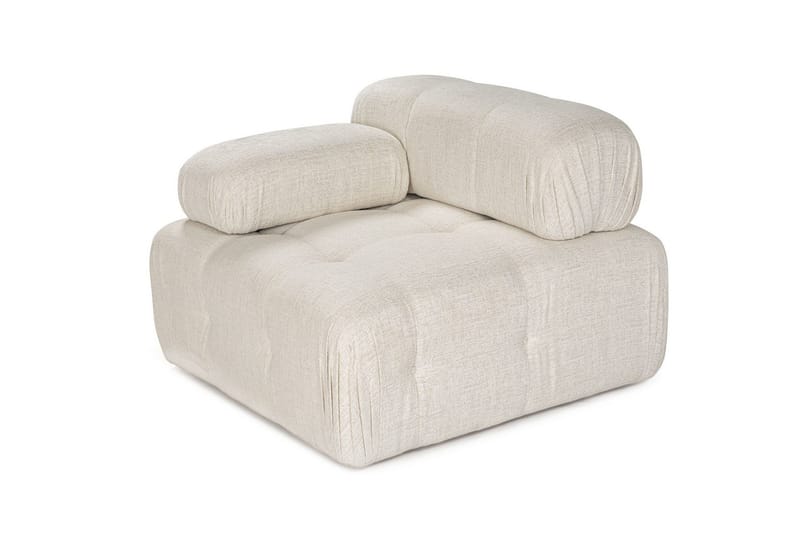Belgin Vänstermodul / Fåtölj med utfällbara armstöd och ryggstöd - Cream - Products - Möbler - Fåtölj & stolar - Fåtölj