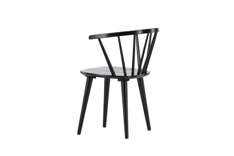 Bobby Karmstol - Svart - Products - Möbler - Fåtölj & stolar - Matstol & köksstol