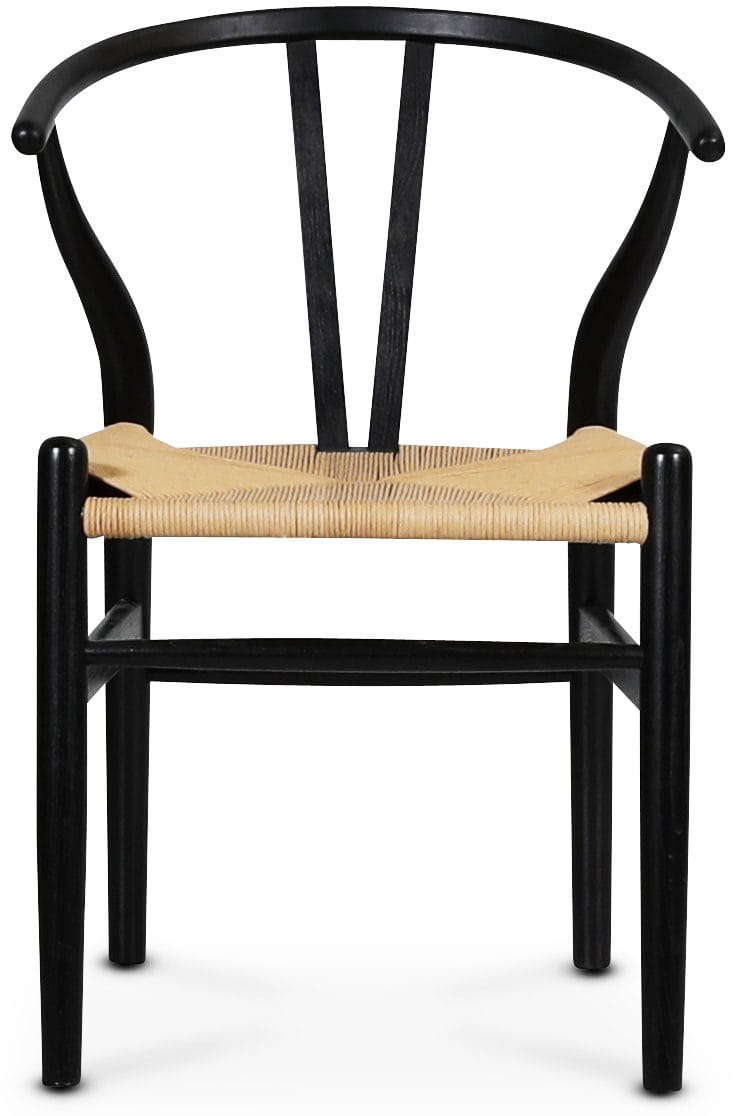 Brandon karmstol - Svart med repsits - Svart - Products - Möbler - Fåtölj & stolar - Karmstol