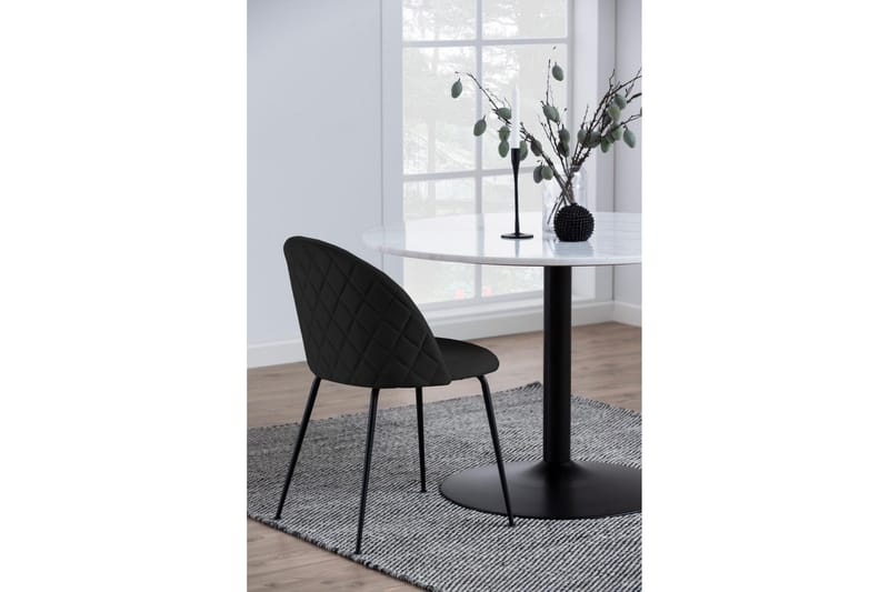 Caversfield Matstol - Svart - Products - Möbler - Fåtölj & stolar - Matstol & köksstol