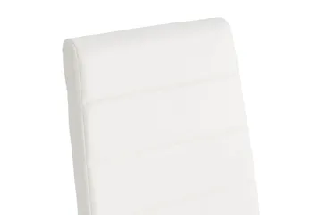 Cibus Matstol Konstläder - Vit/Krom - Products - Möbler - Fåtölj & stolar - Matstol & köksstol