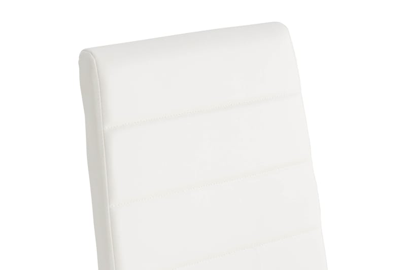 Cibus Matstol Konstläder - Vit/Krom - Products - Möbler - Fåtölj & stolar - Matstol & köksstol