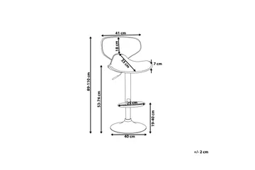 Conway Barstol 41 cm - Silver - Products - Möbler - Fåtölj & stolar - Barstol & barpall
