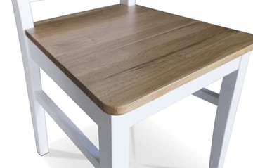 Dal ön matstol med eksits och kryssrygg – Vit / Oljad ek - Vit/Oljad ek - Products - Möbler - Fåtölj & stolar - Matstol & köksstol