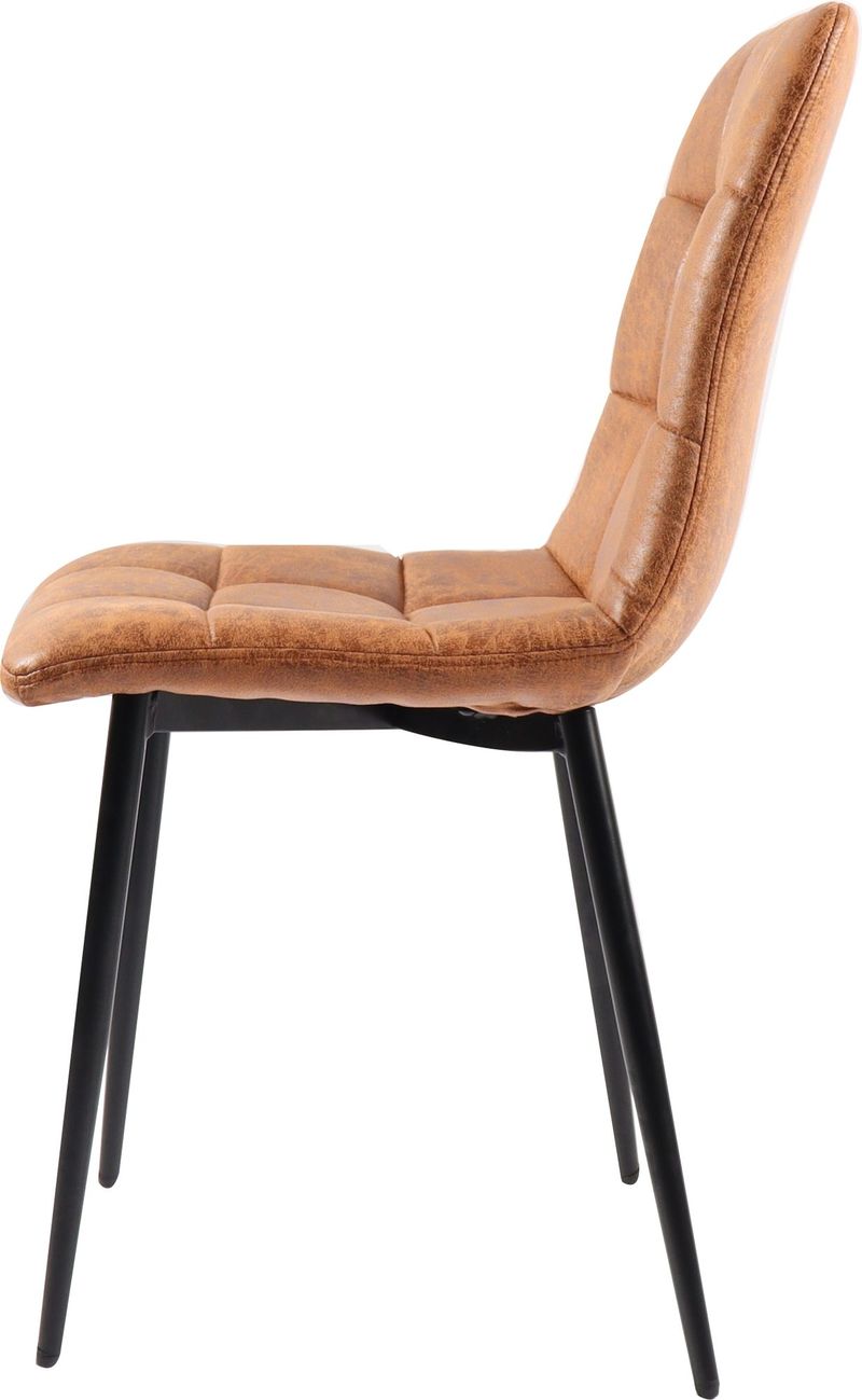 Eksjö stol i Cognac microfiber - Cognac - Products - Möbler - Fåtölj & stolar - Matstol & köksstol