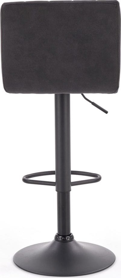 Elfrieda barstol i mörkgrå PU - Mörkgrå/svart - Products - Möbler - Fåtölj & stolar - Barstol & barpall