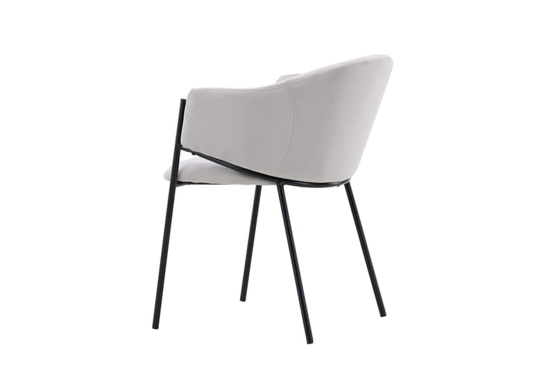 Evelina Karmstol - Grå - Products - Möbler - Fåtölj & stolar - Matstol & köksstol