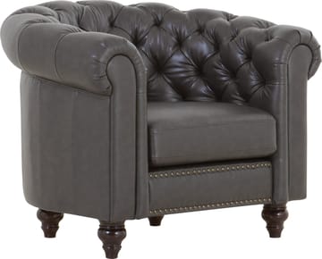 Clubfåtölj chesterfield mörkbrun PU - Products - Möbler - Fåtölj & stolar - Fåtölj - Chesterfield fåtölj