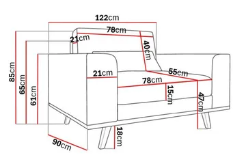 Copenhagen Sammetsfåtölj - Grå - Products - Möbler - Fåtölj & stolar - Fåtölj - Sammetsfåtölj