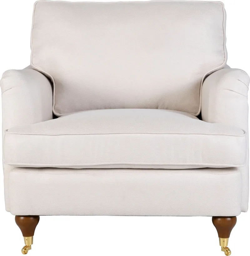 Fåtölj beige tyg - Howard Watford Deluxe