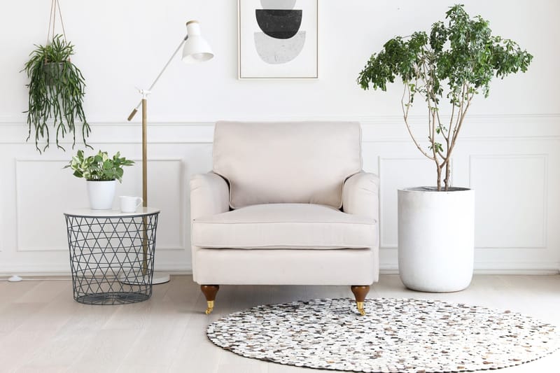 Fåtölj beige tyg - Howard Watford Deluxe - Products - Möbler - Fåtölj & stolar - Fåtölj - Howard fåtölj