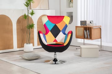 Fåtölj flerfärgad - Lucille - Products - Möbler - Fåtölj & stolar - Fåtölj - Öronlappsfåtölj