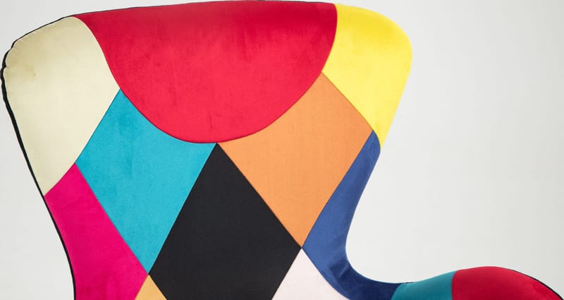 Fåtölj flerfärgad - Lucille - Products - Möbler - Fåtölj & stolar - Fåtölj - Öronlappsfåtölj