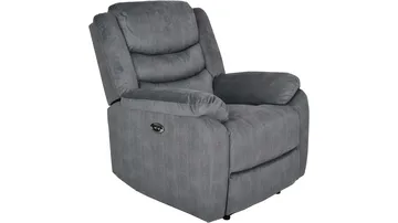 Olvani Reclinerfåtölj i tyg elektrisk - Grå - Products - Möbler - Fåtölj & stolar - Fåtölj - Biofåtölj & reclinerfåtölj