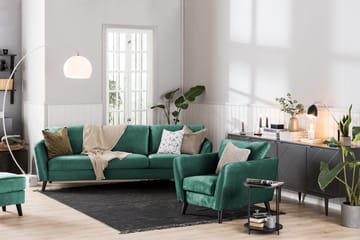 Trend Fåtölj - Grön Sammet - Products - Möbler - Fåtölj & stolar - Fåtölj