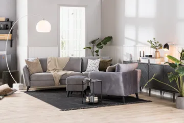 Trend Fåtölj - Ljusgrå Sammet - Products - Möbler - Fåtölj & stolar - Fåtölj