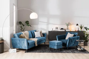 Trend Fåtölj - Midnattsblå Sammet - Products - Möbler - Fåtölj & stolar - Fåtölj
