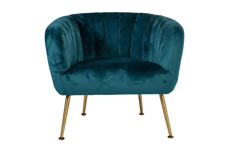 Tucker Karmstol - Grön/Sammet - Products - Möbler - Fåtölj & stolar - Fåtölj - Clubfåtölj