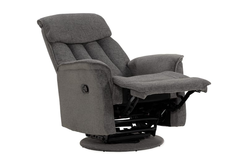 Umeå Fåtölj Snurr & Gung - Tyg Grå - Products - Möbler - Fåtölj & stolar - Fåtölj - Biofåtölj & reclinerfåtölj