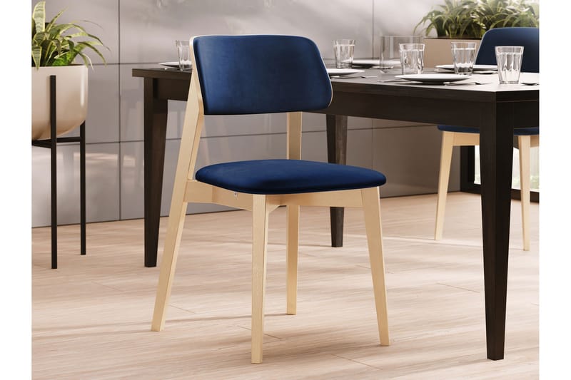 Ferrara Matstol - Blå/Beige - Products - Möbler - Fåtölj & stolar - Matstol & köksstol