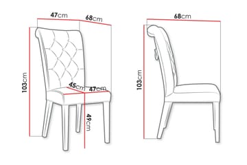 Garvin Matstol - Svart/Vit - Products - Möbler - Fåtölj & stolar - Matstol & köksstol