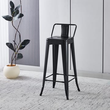 Iris barstol i svart metall - Sitthöjd 76 cm - Svart - Products - Möbler - Fåtölj & stolar - Barstol & barpall