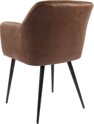 Karmstol i brun PU - Lamar - brun - Products - Möbler - Fåtölj & stolar - Karmstol