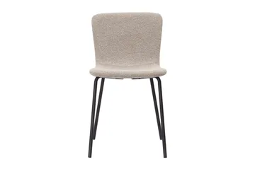 Katy Matstol - Greige Bouclé / Metallben Svart - Products - Möbler - Fåtölj & stolar - Matstol & köksstol