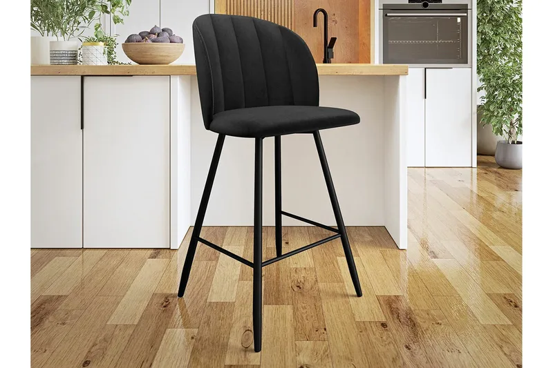 Kintore Barstol - Svart - Products - Möbler - Fåtölj & stolar - Barstol & barpall