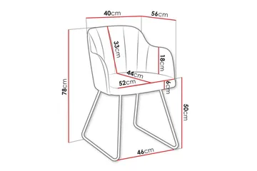 Kintore Matstol - Svart - Products - Möbler - Fåtölj & stolar - Karmstol