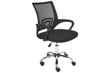 Kontorsstol Solid Svart/Silver - Svart/Silver - Products - Möbler - Fåtölj & stolar - Kontorsstol & skrivbordsstol