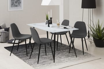 Lilyra Köksstol - Mörkgrå/Svart - Products - Möbler - Fåtölj & stolar - Matstol & köksstol