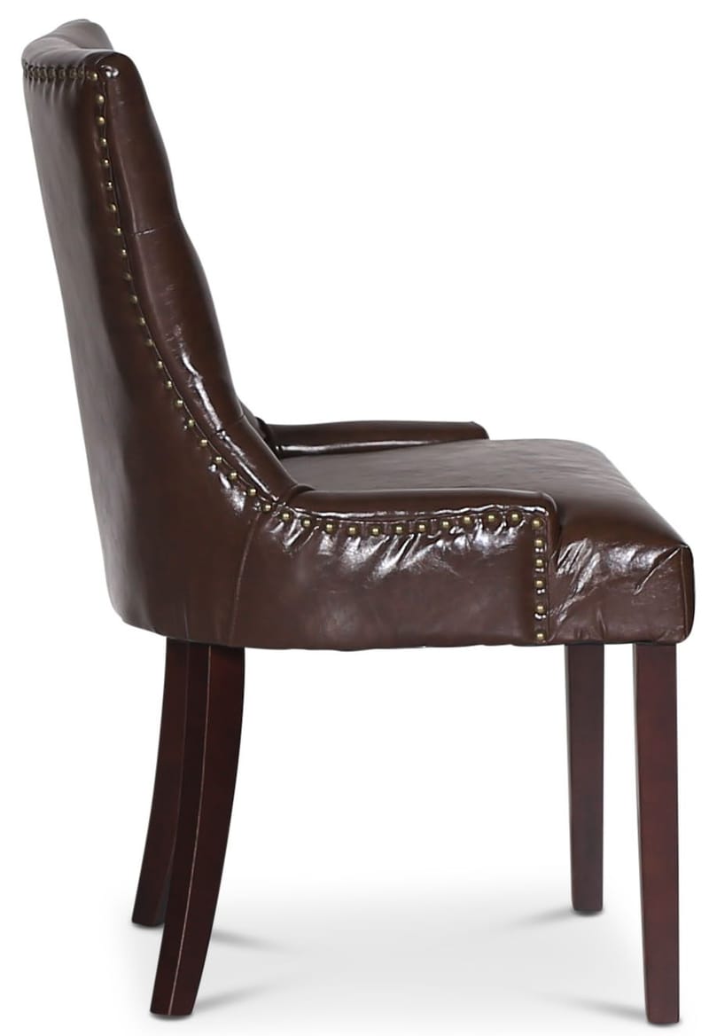 Marie Stol i brun vintage PU - Brun vintage - Products - Möbler - Fåtölj & stolar - Matstol & köksstol