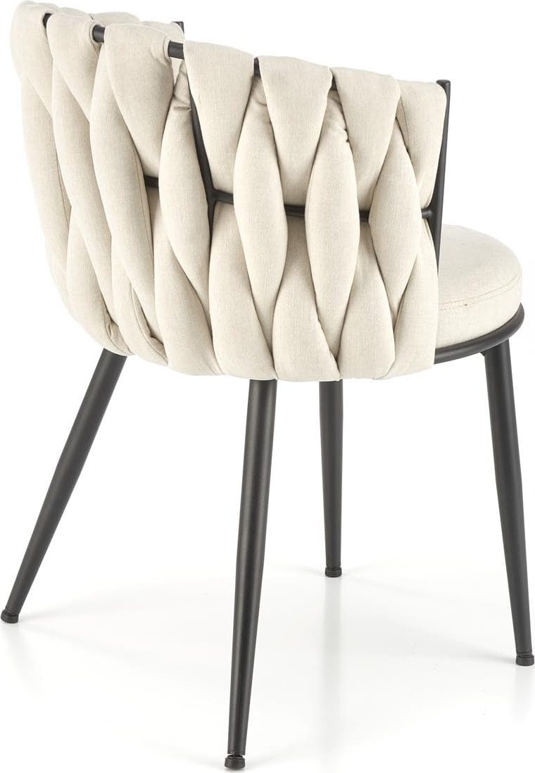 Matstol ljusbeige sammet - ljusbeige - Products - Möbler - Fåtölj & stolar - Karmstol