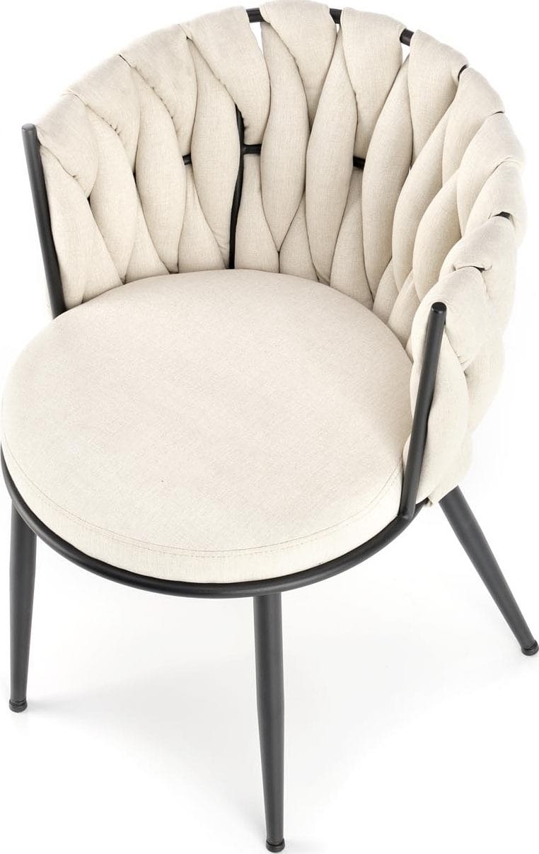 Matstol ljusbeige sammet - ljusbeige - Products - Möbler - Fåtölj & stolar - Karmstol