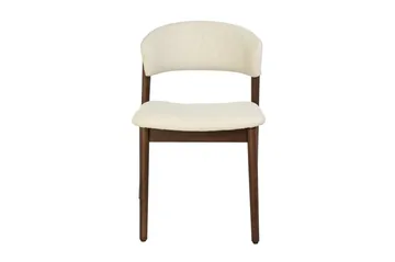 Nala Matstol i trä med tygsits - Beige - Products - Möbler - Fåtölj & stolar - Matstol & köksstol