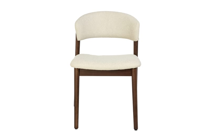 Nala Matstol i trä med tygsits - Beige - Products - Möbler - Fåtölj & stolar - Matstol & köksstol