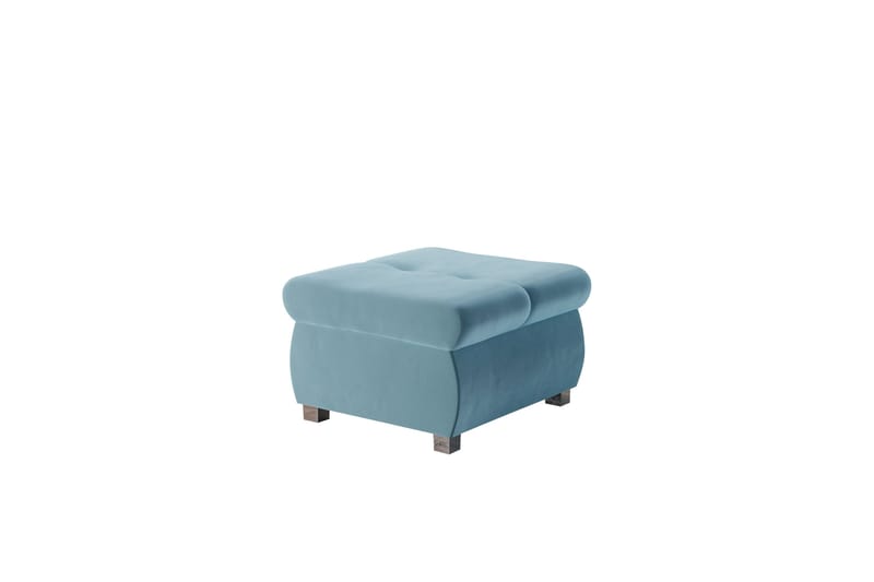Cerys Fotpall 60 cm - Blå - Products - Möbler - Fåtölj & stolar - Pall & puff - Fotpallar