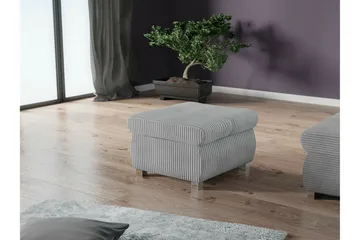 Cerys Fotpall 60 cm - Grå - Products - Möbler - Fåtölj & stolar - Pall & puff - Fotpallar