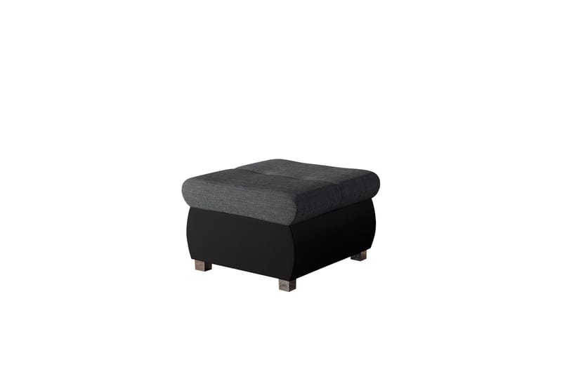 Cerys Fotpall 60 cm - Mörkgrå/Svart - Products - Möbler - Fåtölj & stolar - Pall & puff - Fotpallar