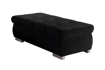 Cerys Fotpall 60 cm - Svart - Products - Möbler - Fåtölj & stolar - Pall & puff - Fotpallar